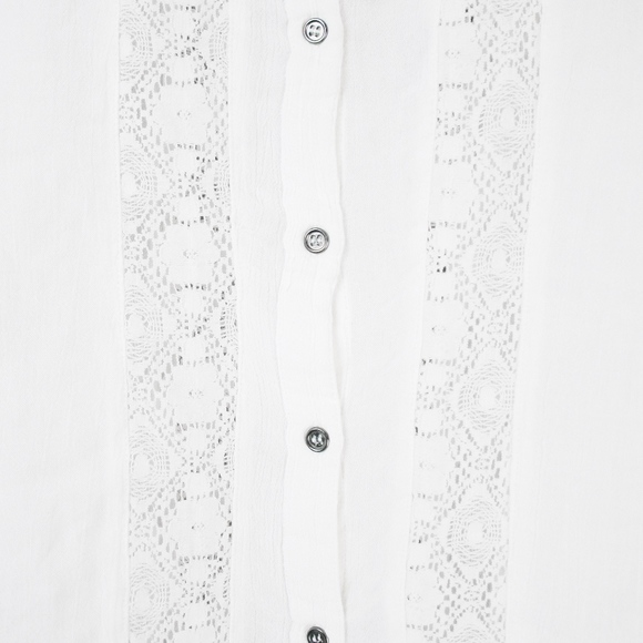 UO // White Lace Crop Top - Picture 3 of 5